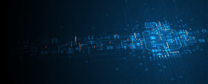 Technology data an network connection visual business background